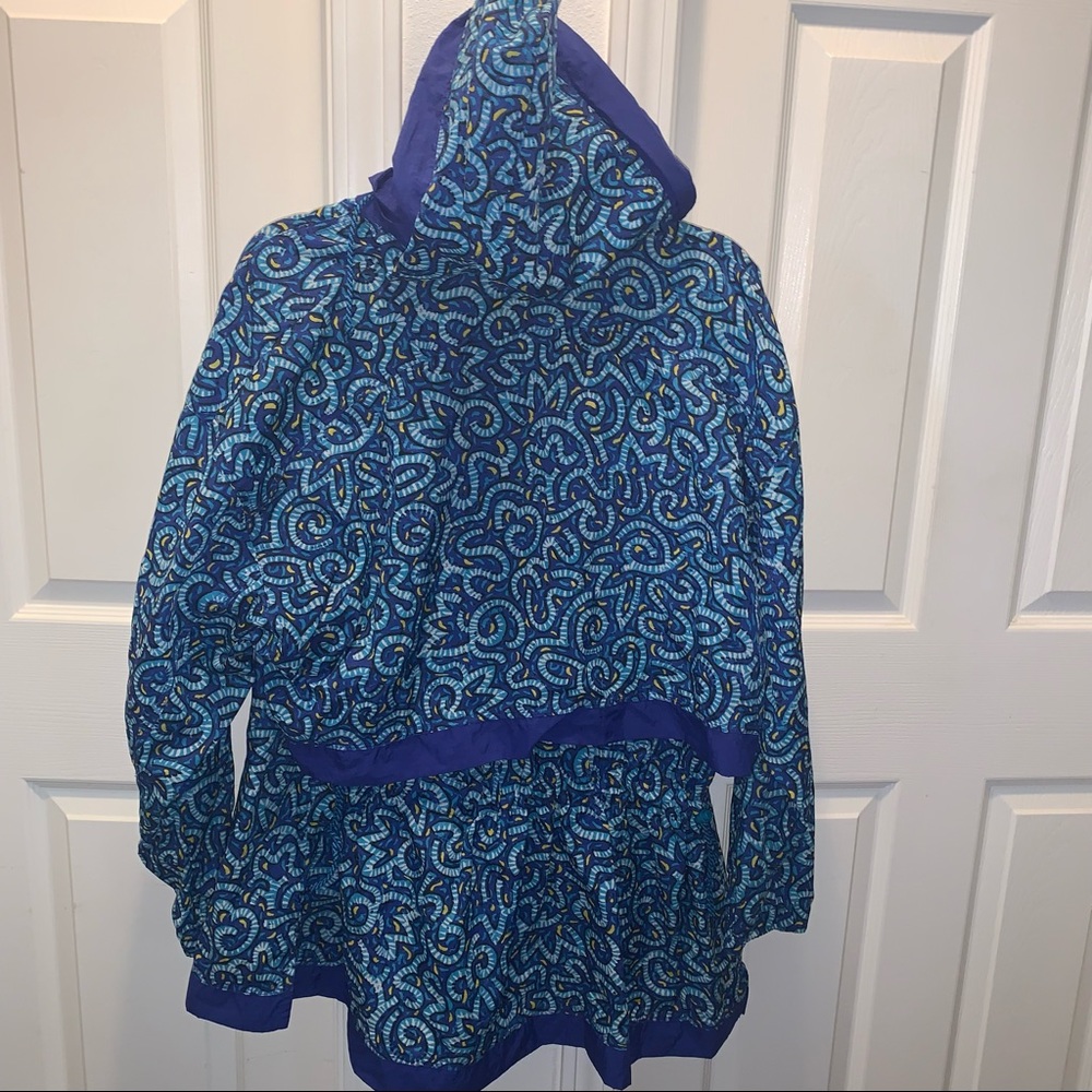 NIKE ABSTRACT UNIQUE PRINT VINTAGE Y2K WINDBREAKER 90’s CINCH WAIST (G) - Picture 5 of 7